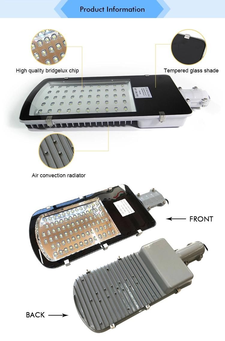 Aluminium Die-Casting LED Road Lamp IP65 Outdoor 60W LED Street Light