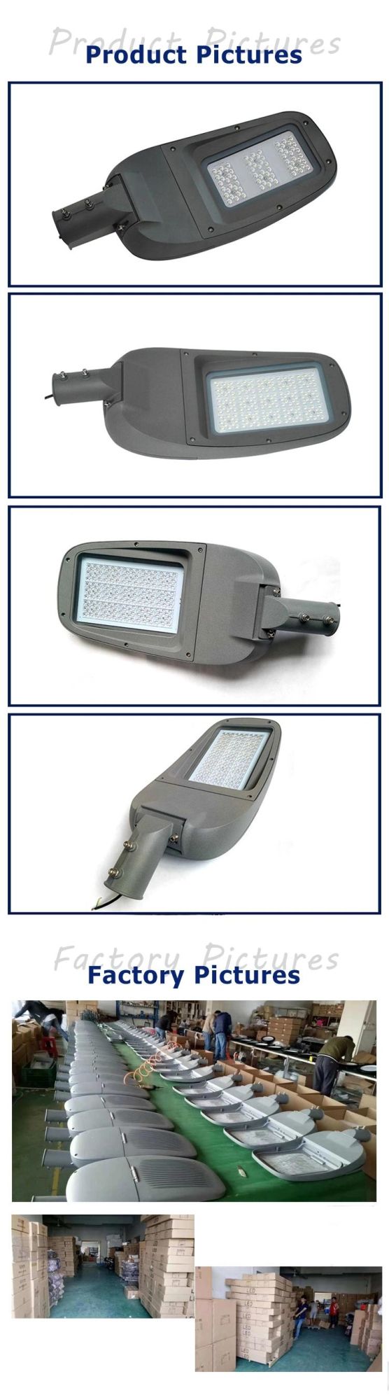 Hpzm LED Outdoor Street Lamp SMD Road Light IP66 Waterproof