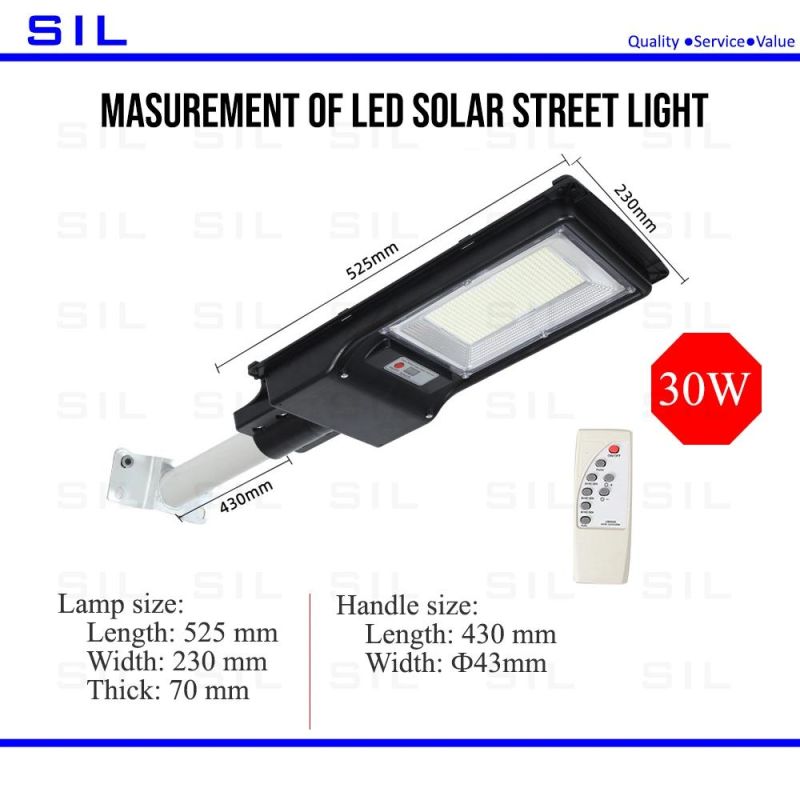 Manufacturer Price Outdoor LED Power Panel Lamp Solar Street Lamp 30W 60W Solar Street Light