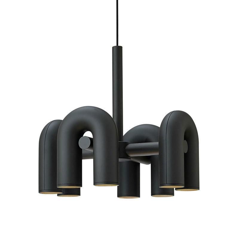 2022 Northern Europe Postmodern Simple Creative Personality Living Room Dining Room Designer Model Bedroom Art U - Shaped Chandelier