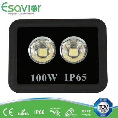 Esavior 100W LED Panel Flood/Street/ Garden/Outdoor Security Lights with TUV/CB/CE/Rosh Certificate COB Series