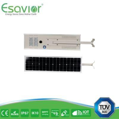Esavior LED Lumen: 195lm/W 50W LED Light Source Integrated LED Solar Street Lights Solar Lights