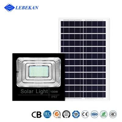 Energy Saving Outdoor IP67 Waterproof 100W 200W LED Solar Flood Light Public Lighting LED Road Lights