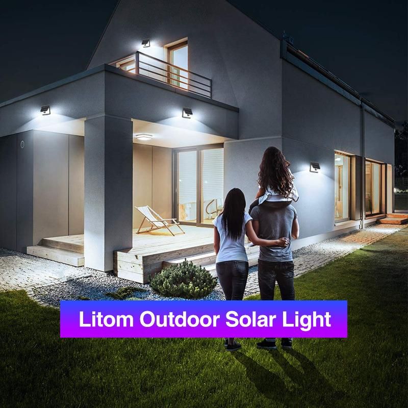 Solar Lights Outdoor, Solar Power 100/210 COB LED Street Light Outdoor Gradent Path Wall Lamp