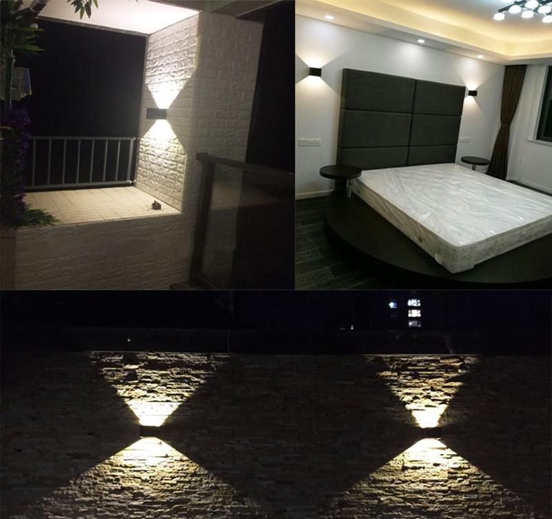 Golbel Walk Garden Lamp Elegant Design up Down 6W 12W Cool White IP65 LED Wall Light