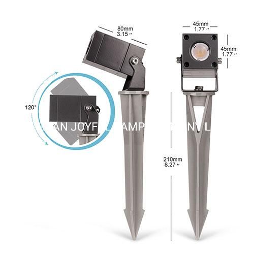 Adjustable LED Mini Light LED Garden Light Square Pathway Lights Outdoor Spike Light Outdoor Spike Housing Light 1W 3W LED Spotlight Fitting