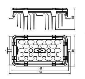 LED Module Aluminum IP66 Waterproof LED Street Light