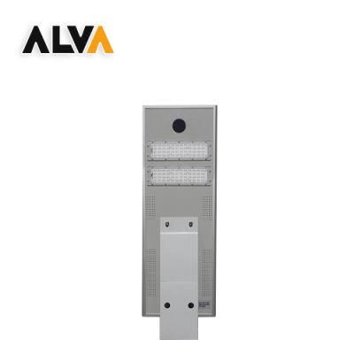 Alva / OEM Luxury Monocrystalline Panel Aluminium Extruded High Performance Anti-Yellowing Solar Street Light