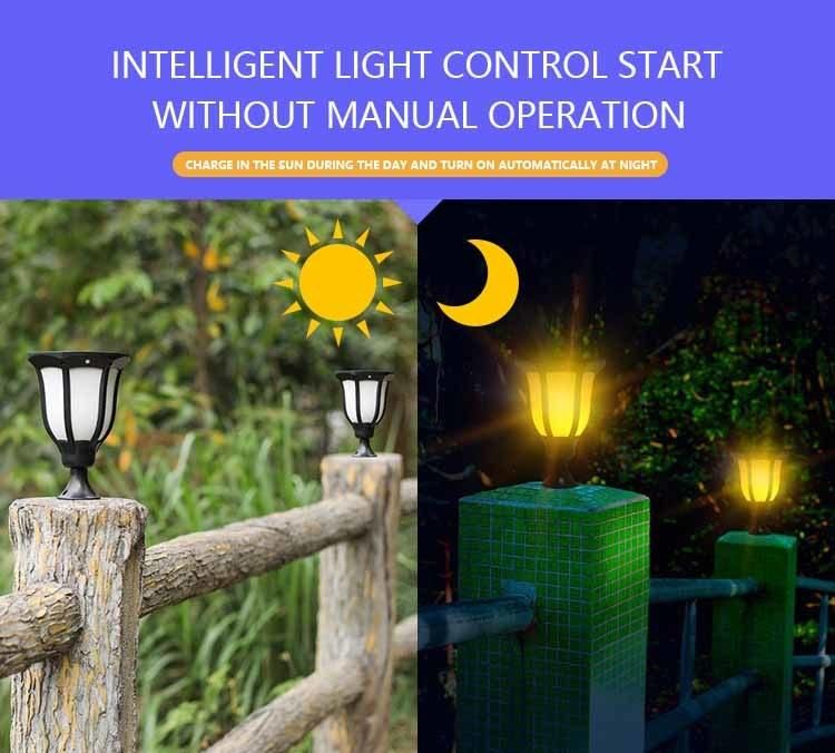 LED Solar Flickering Flame Torch Lights Outdoor Solar Dancing Flame Light
