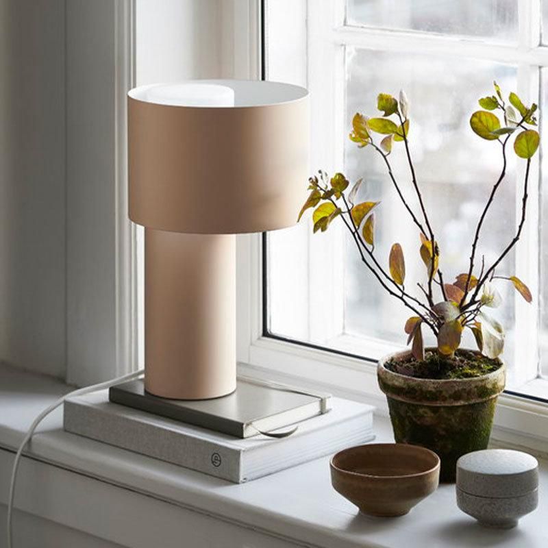 2022 Modern Decoration Cloth Lampshade Minimalist Stone Table Lamp