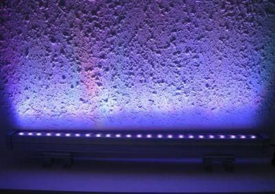 Decorative Building 24PCS *3W Lighting IP65 DMX512 RGB 3 in 1 LED Wall Washer Bar