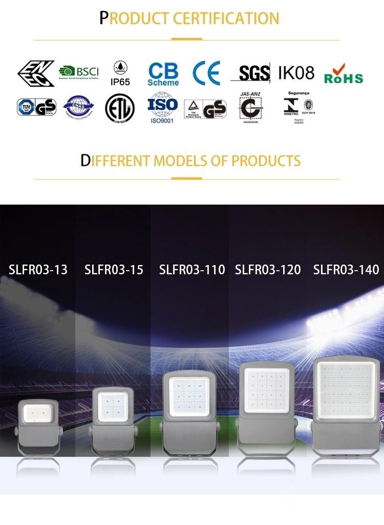 Die-Casting Aluminium CE IP66 50W Brightest LED Flood Light