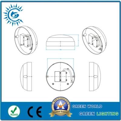 Epistar 9W Waterproof Round LED Wall Light with Bulit in Driver