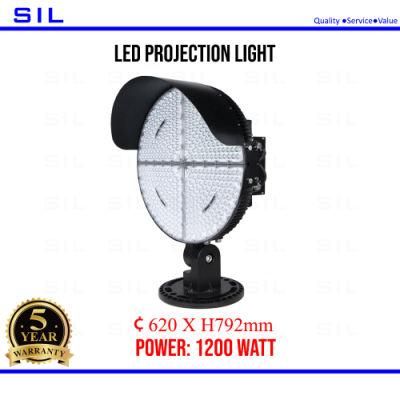 High Mast Round LED Flood Light Stadium Light Waterproof Outdoor IP65 LED Flood Light 1200W LED Projection Light