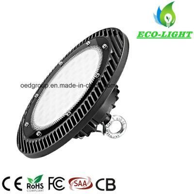 Factory Direct Price Diecast Aluminium 100W Round SMD UFO LED Highbay Lighting