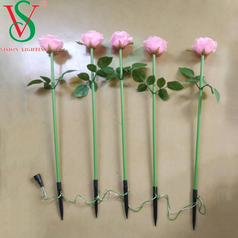 IP65 LED DMX Rose Flower Light for Christmas Decoration