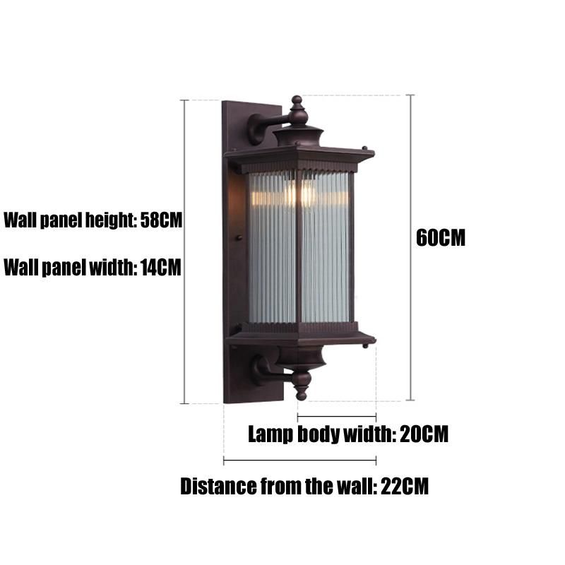 Outdoor Wall Lamp Waterproof European Style Outdoor Balcony LED Outdoor Waterproof Lamp (WH-HR-52)