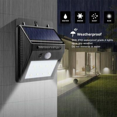 LED Solar Light Outdoor PIR Motion Sensor LED Wall Light