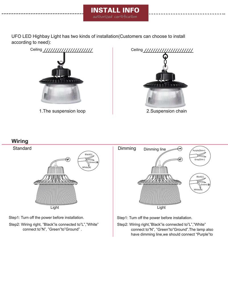 240W LED Warehouse Light Warehouse High Bay Warehouse Lighting Fixtures