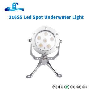 18watt 316ss LED Underwater Swimming Pool Spot Lamp with RoHS CE