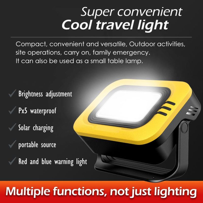 Portable Outdoor Waterproof Rechargeable Picnic Camping LED Solar Flood Light