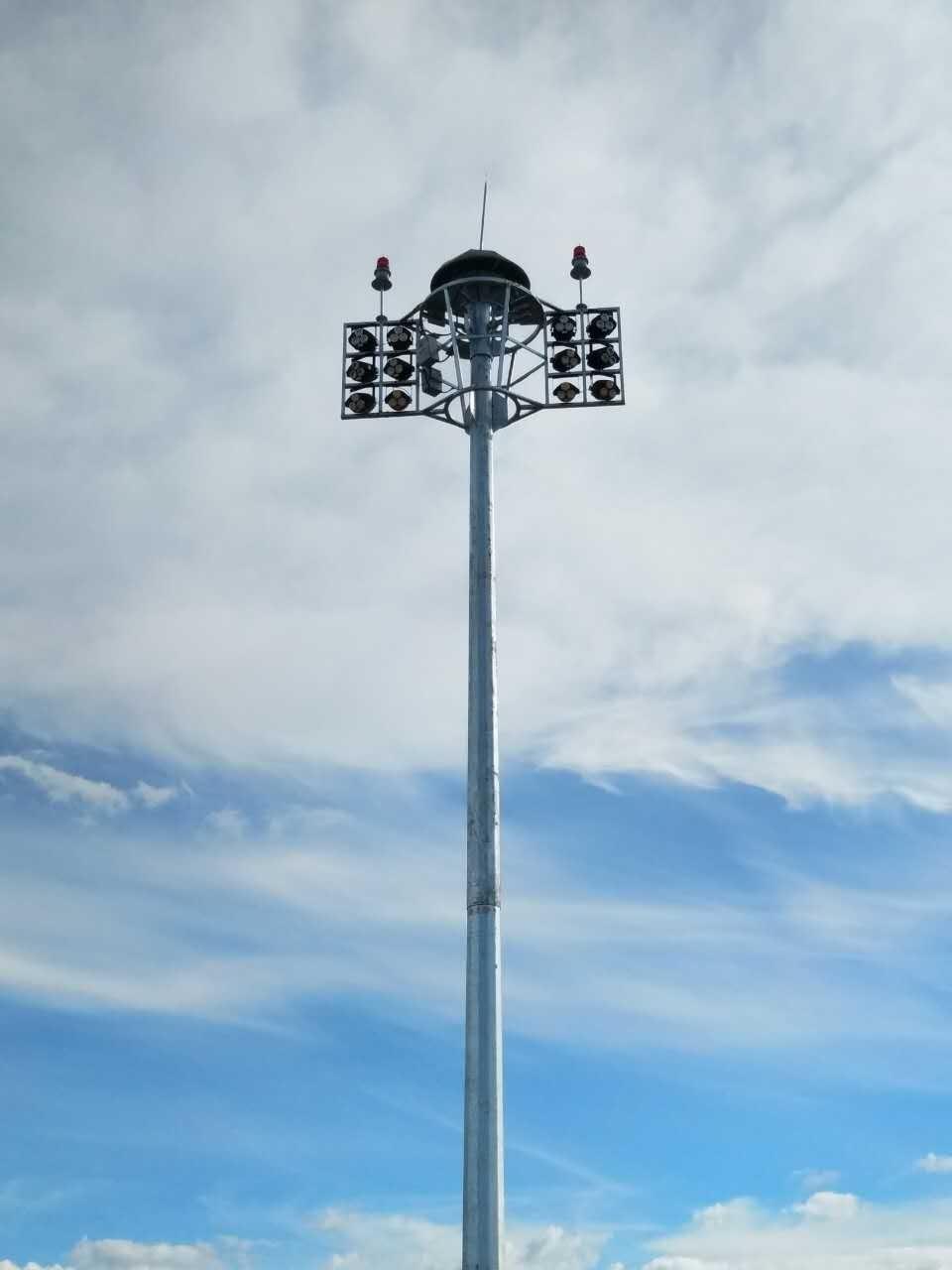 Low Prices Steel High Mast Lighting with System Motor Detachable Lighting Pole