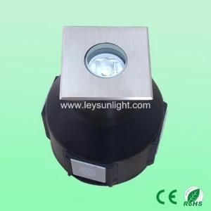 50mm Mini Square 1W 3W Recessed LED Underground Lighting Lights Fixtures