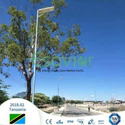 60W 5 Years Warranty Solar Street Light with Microwave Rader Motion Senor