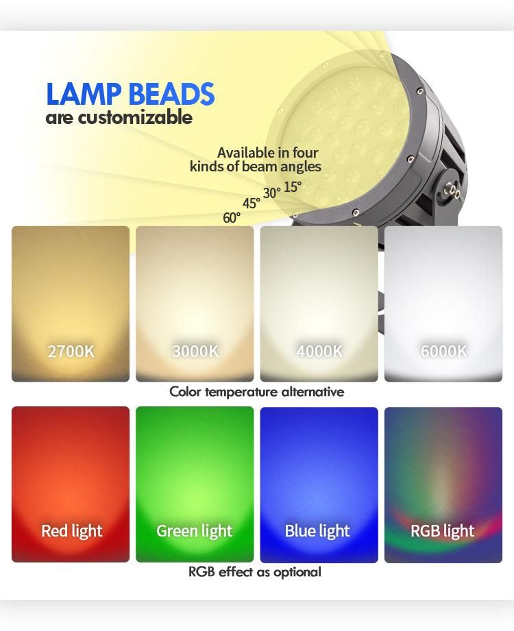 RGB 18W 24W 36W Garden Spot Surface Mounted LED Outdoor Light