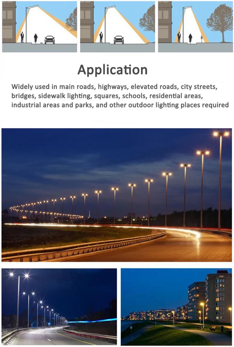 Project Professional 80W 100W 150W 200W 300W Security LED Street Lights with Sensor Outdoor Waterproof Street Lighting