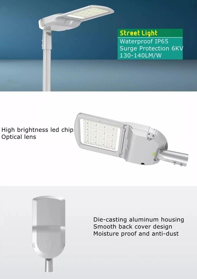 Optical Lens SMD3030 CRI>80 Waterproof Anti-Rust 100W LED Street Light