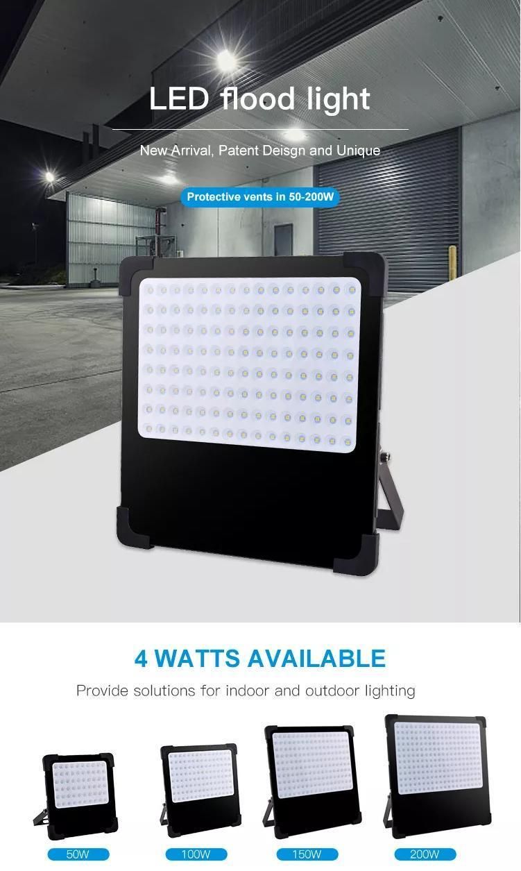Hot Sale in Europe and America 50W LED Flood Light Aluminum