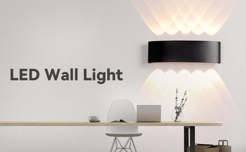 LED Wall Light Aluminum Decoration Interior Lighting up and Down Waterproof Wall Light Outdoor Garden Wall Lamp