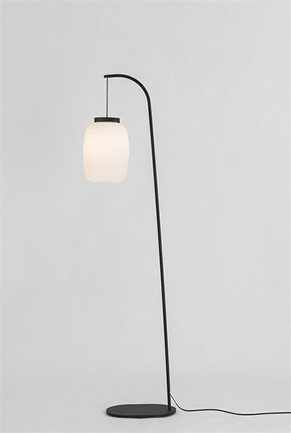 Misko F Dropshiping Decorative Portable Bed Side Reading Wood Base Matte Black Floor Lamp