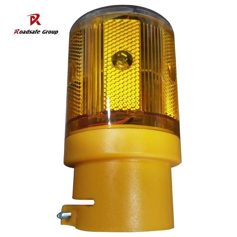 Solar LED Revolving Warning Light Traffic Light / Cone Light