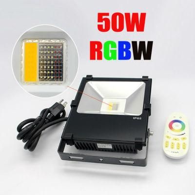 2019 Newest RGB 50W LED Flood Light, 5 Years Warranty RGB LED COB Flood Light