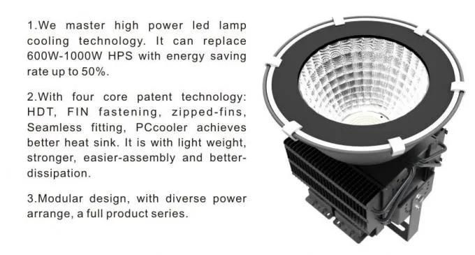 High Lumen Aluminum Sport LED Lights 800W Stadium LED Light