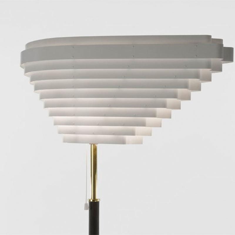 2022 Bedside White Marble Base Classic Standing Vintage Trapezoid Floor Lamp