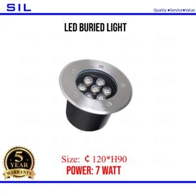 LED Buried Light IP65 Waterproof 7W Inground Light Stainless Steel Light LED Buried Lights