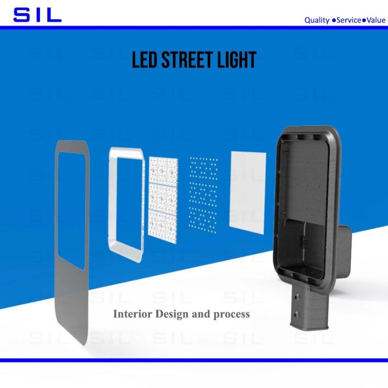 LED Streetlight Mean Well IP65 Parking Lot 50W 100W 150W Smart Roadway Shoebox Lamp Good Price 50W LED Street Light