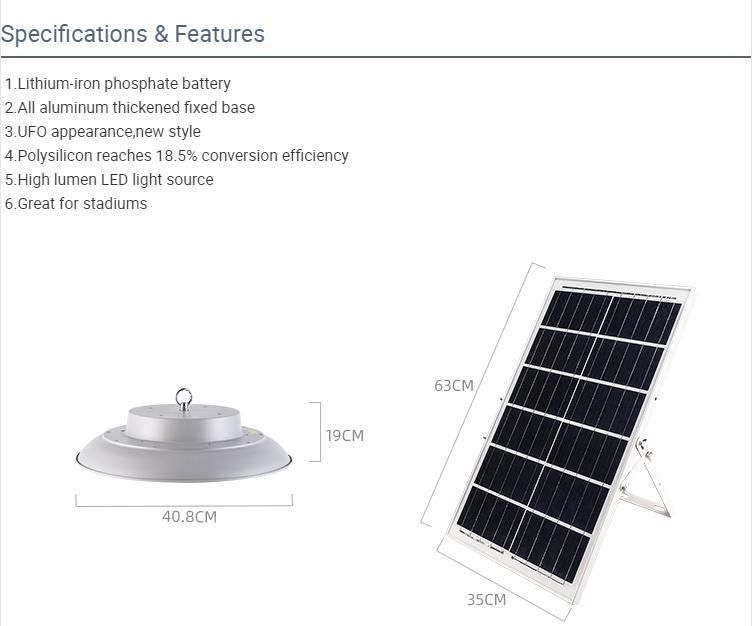 Bspro Flood Lighting Wholesale IP65 300W UFO Outdoor Warehouse The Basketball Court Solar Flood Light