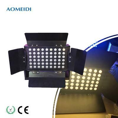 54X3w RGBW 3W LED Flood Light City Color with Barndoor