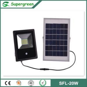 20W 30W Big Solar LED Flood Light with PIR Sensor