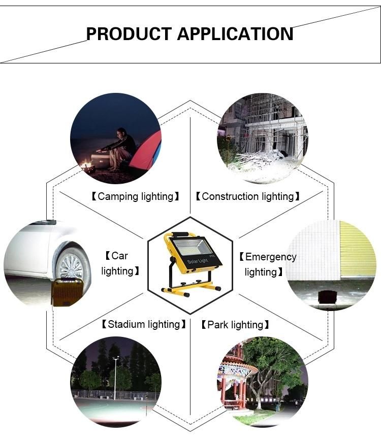 Camping Waterproof IP65 Outdoor 50W/100W Integrated All in One Solar LED Floodlight