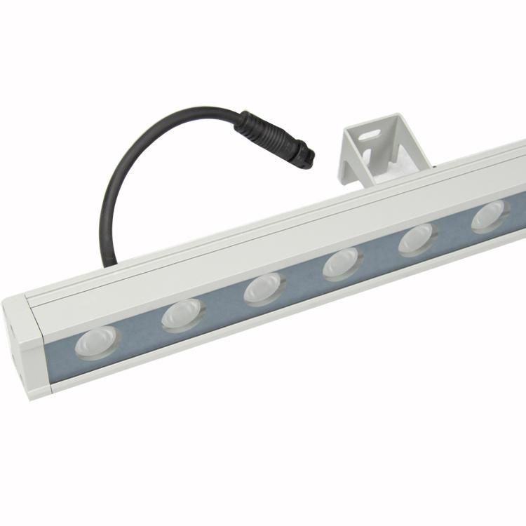 RGB Color DC24 18W Aluminum Housing Glass Cover IP65 Linear Bar Light