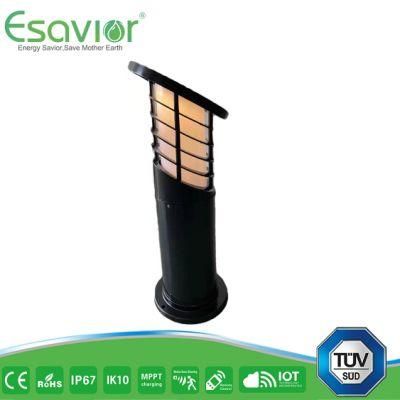 Esavior 100, 000 Hours Solar Bollard/Yard/Garden/Street/Parking Lights