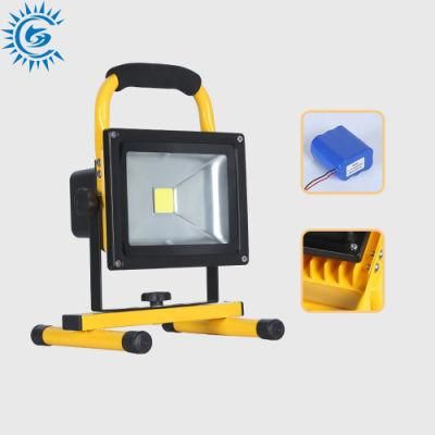 10W 20W 30W 50W 100W 150W 100-277V Outdoor Rechargeable LED Flood Light Daylight Commercial Arena Light for Sports Fields and Court
