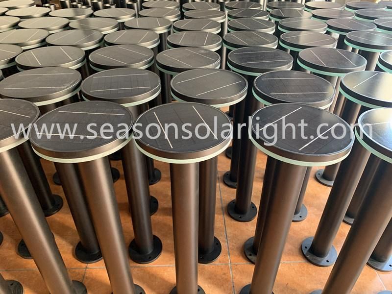 High Power Solar Charge Controller CE Outdoor Bollard Solar LED Garden Light with 5W Solar Panel & LED Light