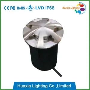 12V Stainless Steel 6 Directions Lighting LED Underground Light