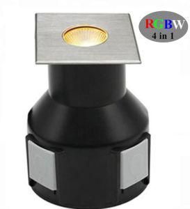 Square RGBW LED Underground Light with 100~240VAC